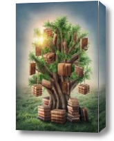 Картина Книжное дерево