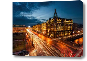 Картина ночной город