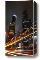 Картина ночной мегаполис
