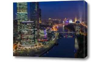 Картина ночной город